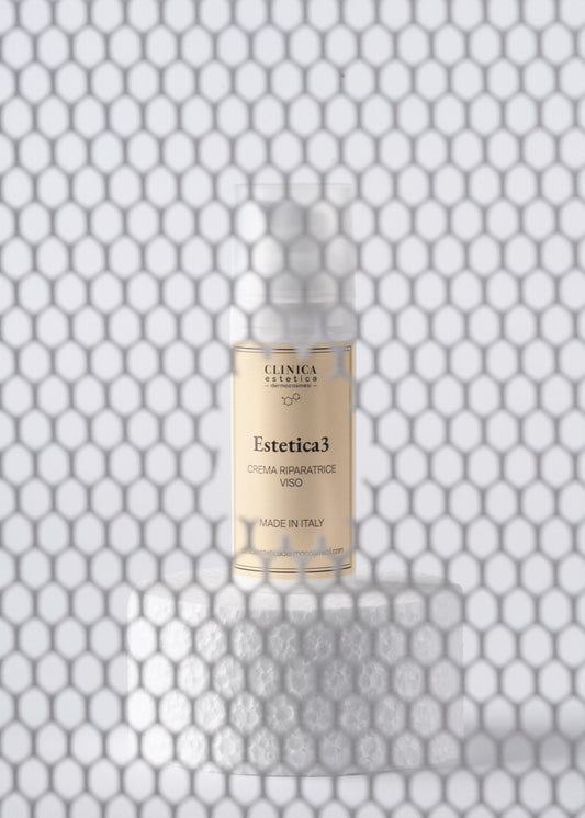 Estetica3 Clinica – crema viso riparatrice nutriente con burro di karité, acido ialuronico e vitamina E per pelli stressate