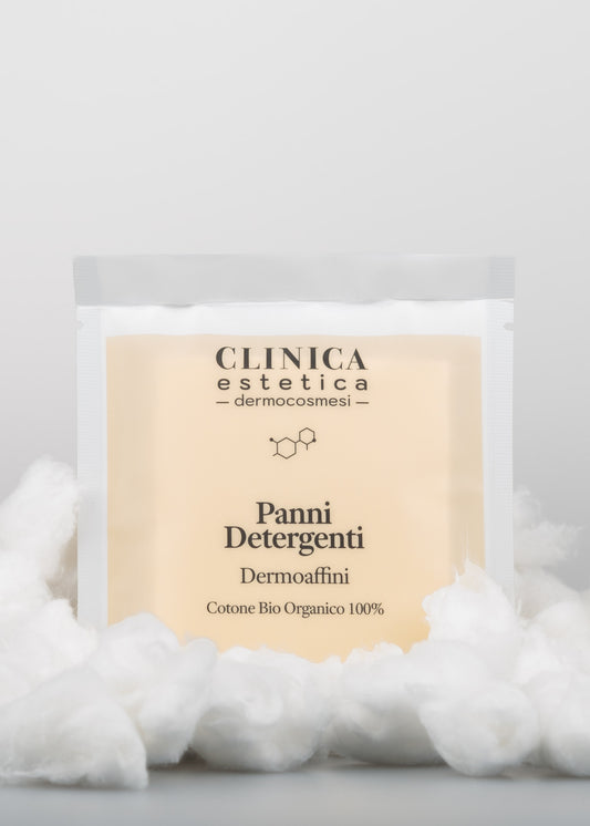 Panni Detergenti Clinica – in cotone bio certificato ICEA per detersione viso delicata e profonda
