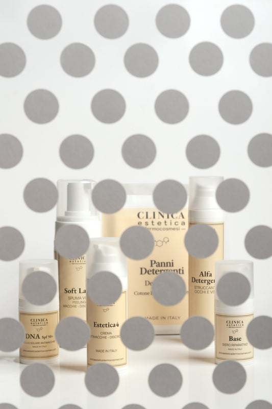 Trattamento viso antimacchia D-Clinip3 – kit completo con siero, crema e protezione solare SPF50 Clinica Estetica Dermocosmesi