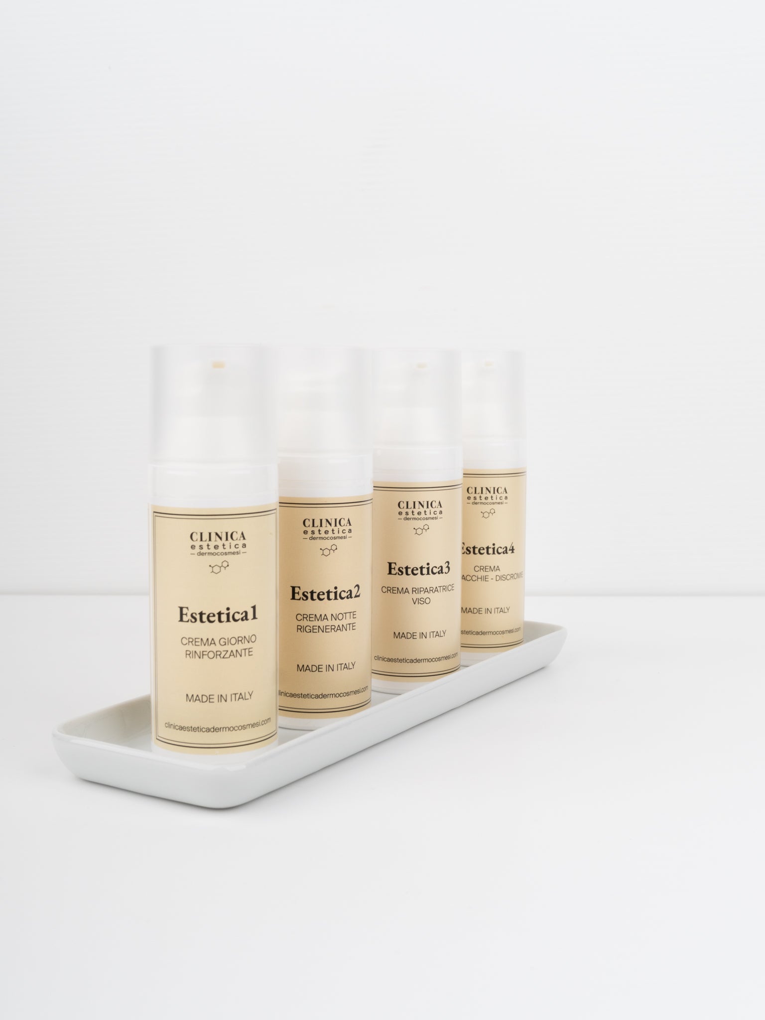 Collezione Creme Viso Clinica Estetica Dermocosmesi – creme idratanti, rigeneranti e riparatrici con sistema D-Clinip3, Made in Italy