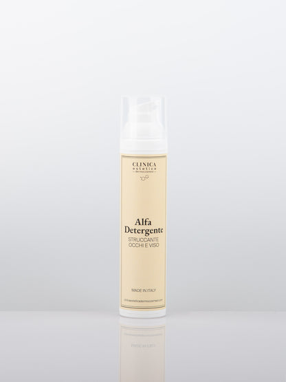 Alfa Detergente Clinica – emulsione struccante viso e occhi per pelli sensibili, con oli naturali