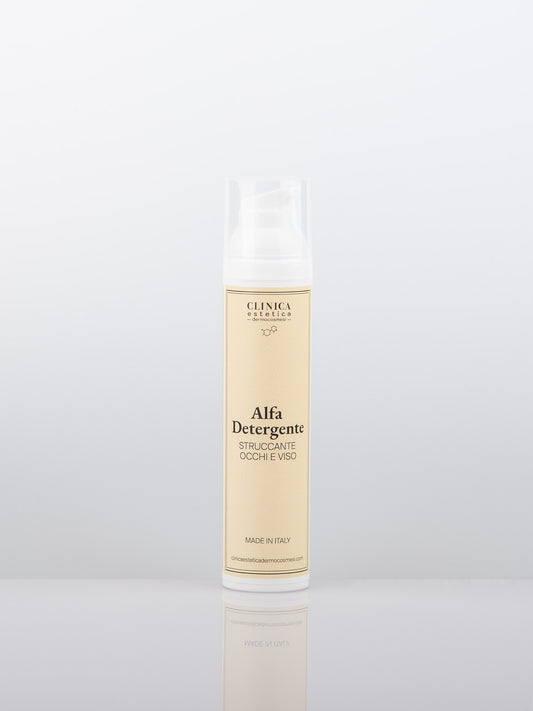Alfa Detergente Clinica – emulsione struccante viso e occhi per pelli sensibili, con oli naturali