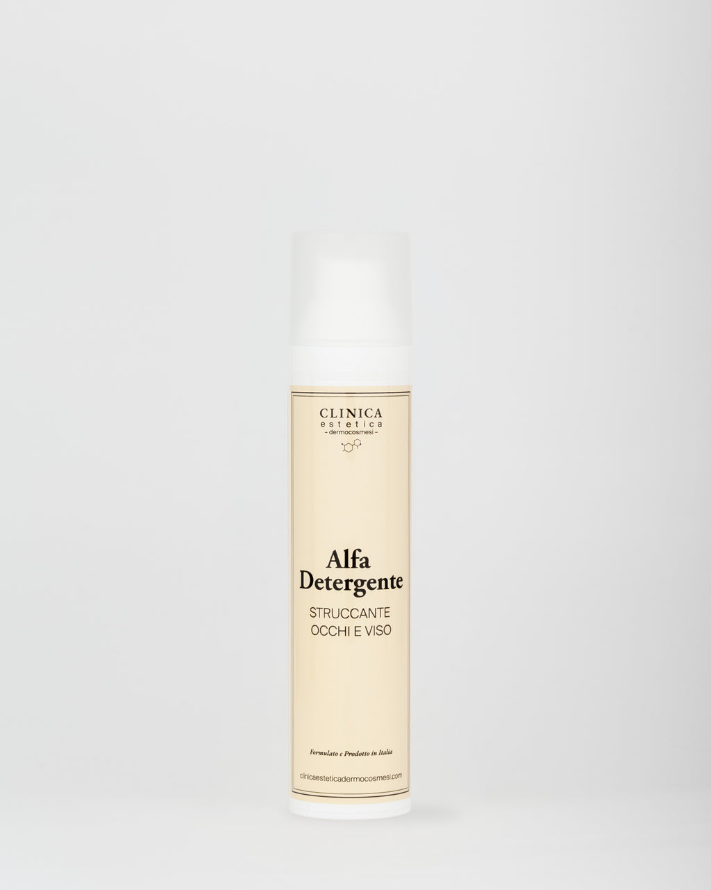 Alfa Detergente Clinica – emulsione struccante viso e occhi per pelli sensibili, con oli naturali
