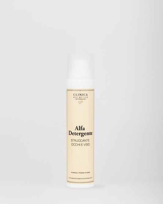 Alfa Detergente Clinica – emulsione struccante viso e occhi per pelli sensibili, con oli naturali