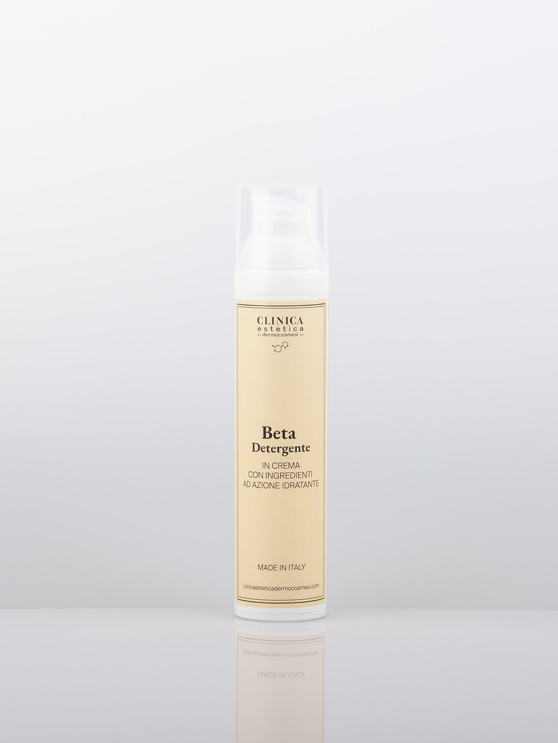 Beta Detergente Clinica – detergente viso in crema con acido ialuronico per pelli sensibili e reattive