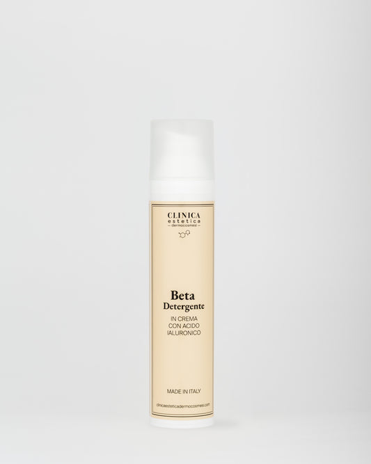 Beta Detergente Clinica – detergente viso in crema con acido ialuronico per pelli sensibili e reattive