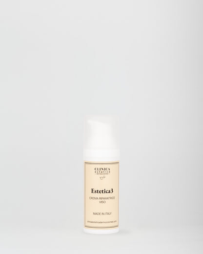 Estetica3 Clinica – crema viso riparatrice nutriente con burro di karité, acido ialuronico e vitamina E per pelli stressate
