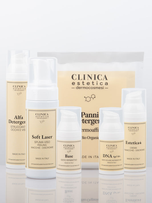 Trattamento viso antimacchia D-Clinip3 – kit completo con siero, crema e protezione solare SPF50 Clinica Estetica Dermocosmesi