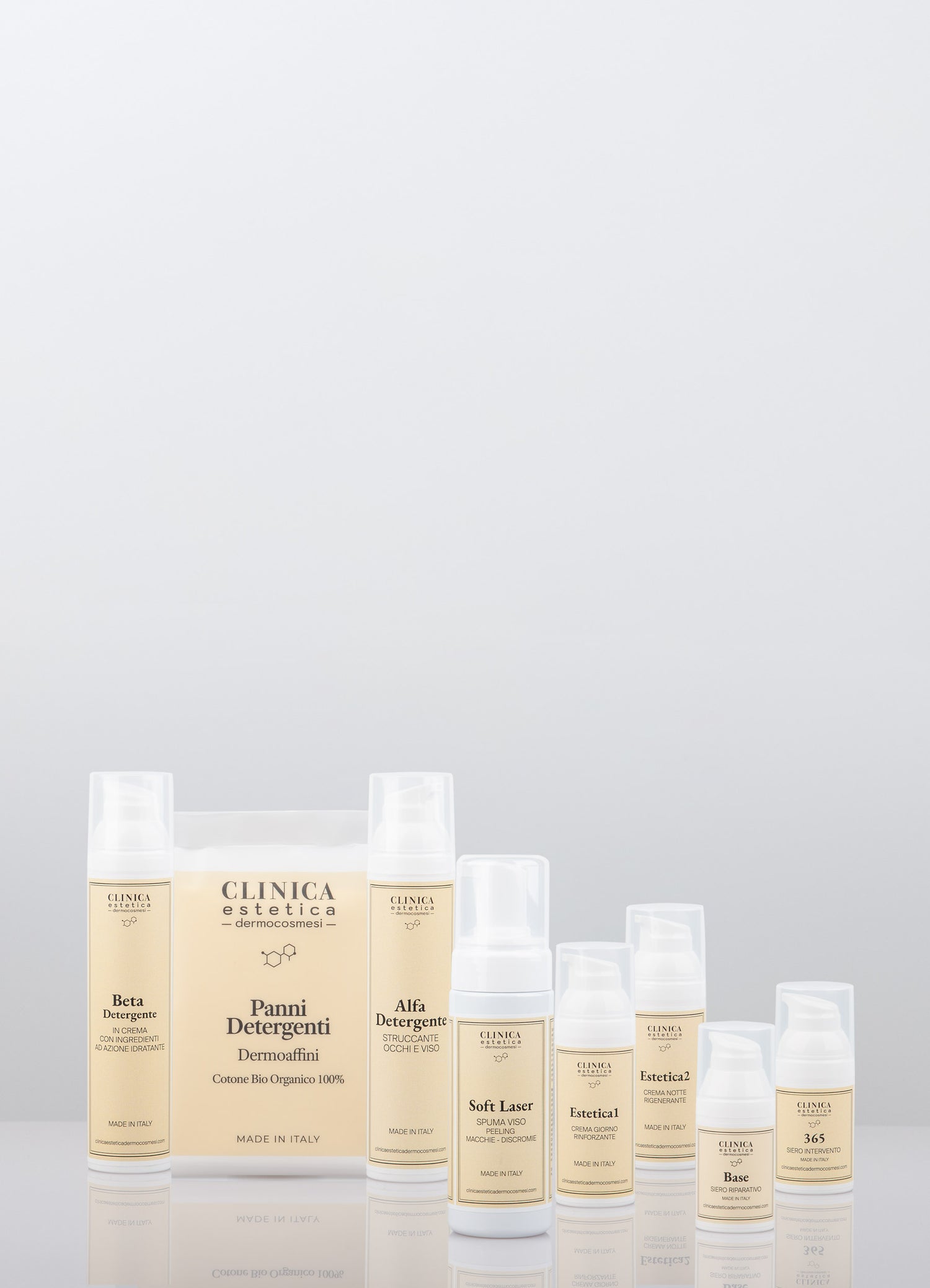 Kit Cura 24H Clinica – protocollo viso intensivo con doppio siero per pelli mature e opache, giorno e notte D-Clinip3